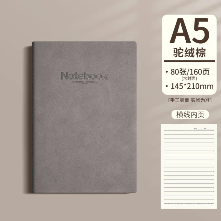 Leather notebook cover color option 4